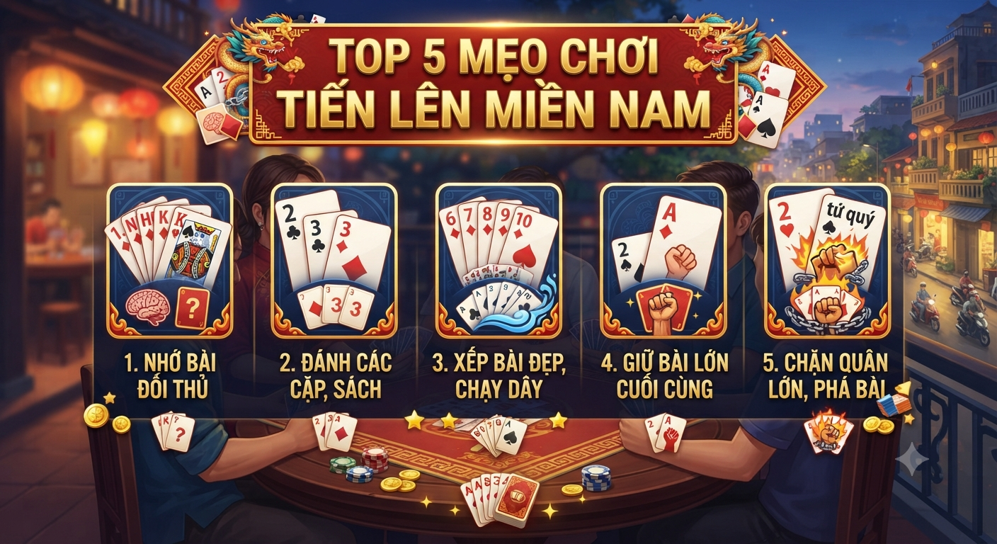 Mẹo chơi Tiến Lên miền Nam giúp bạn luôn thắng