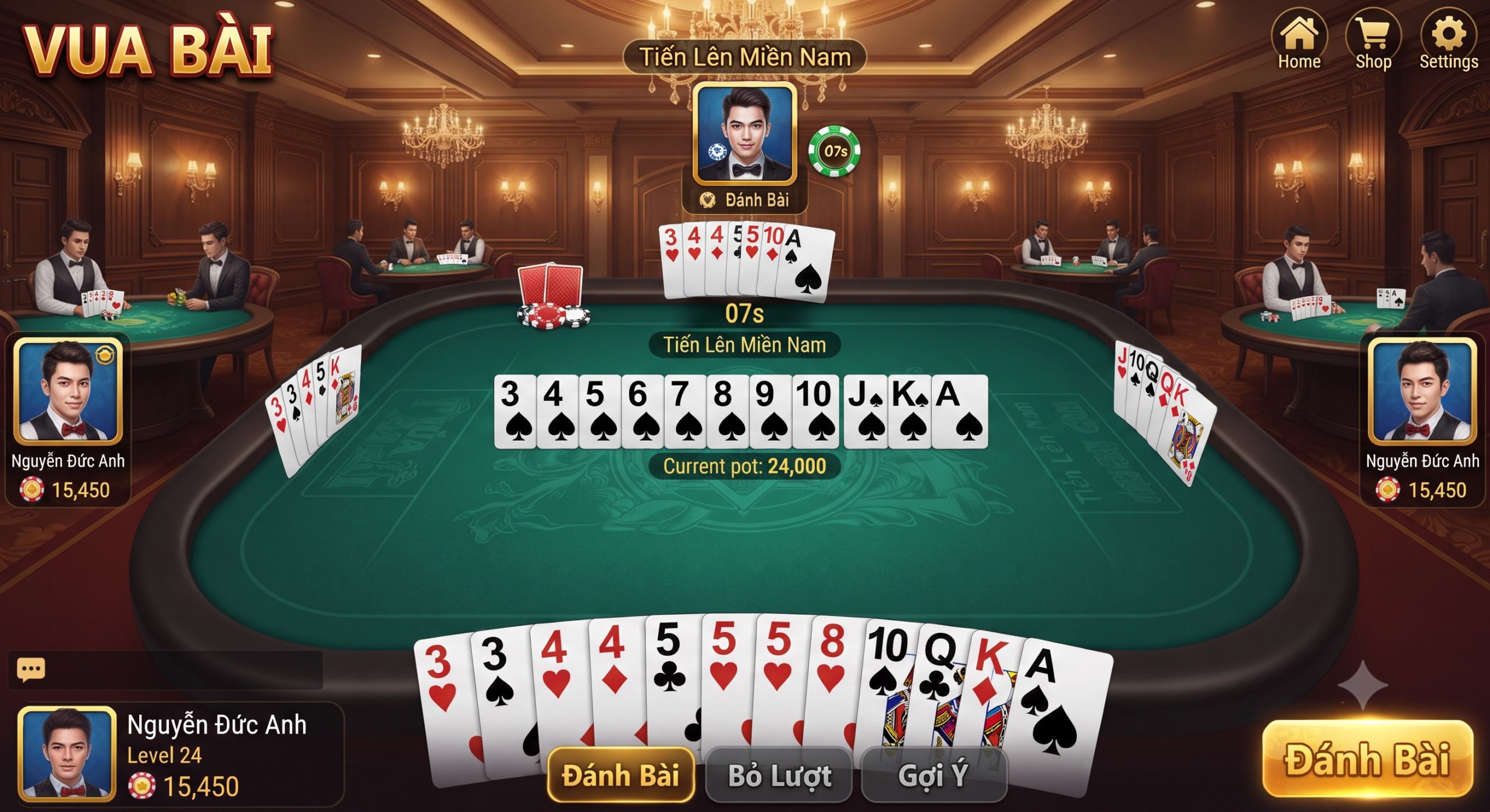 Giao diện trang chủ cổng game bài đổi thưởng uy tín và bảo mật