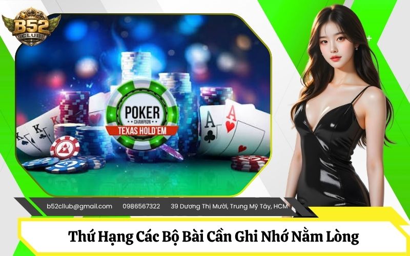 Thứ Hạng Các Bộ Bài (Hand Rankings) Cần Ghi Nhớ Nằm Lòng